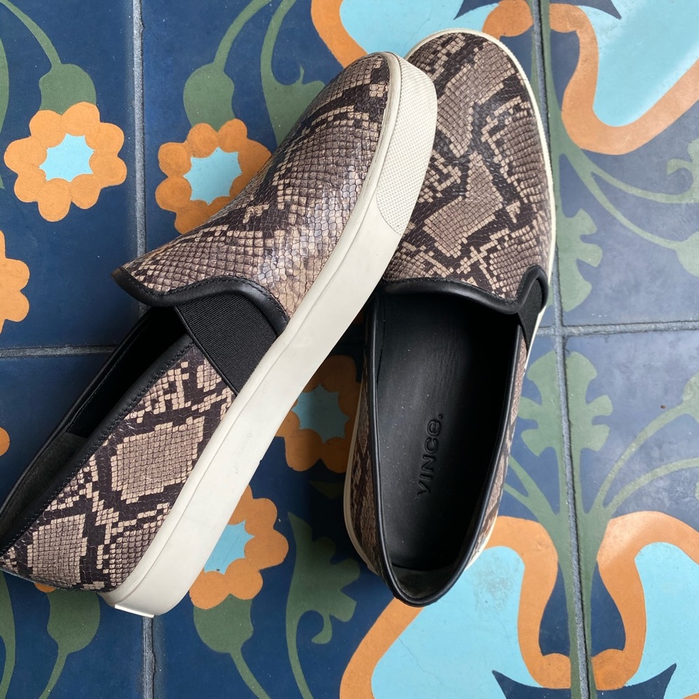 Vince Snake Leather Blair-5 Sneakers